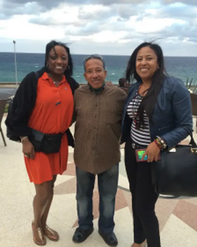 La estadounidense Kimberly Wallace en su visita a Cuba 