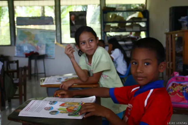 Nueve niños estudian en la Escuela Delta Colorado.