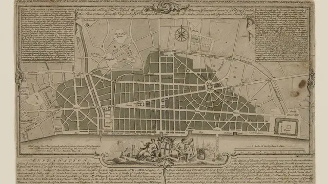 كانت خطة كريستوفر رن لإعادة بناء مدينة لندن تعطيها تصميما كلاسيكيا منظما