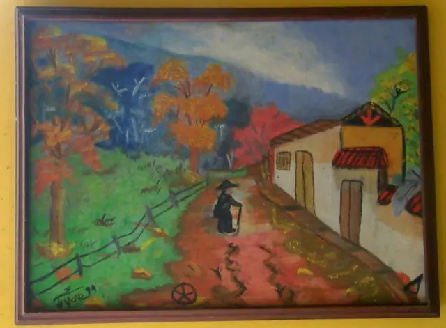 Pintura del hijo de Jaime Peña