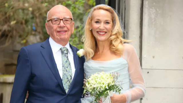 Руперт Мердок и Джерри Холл