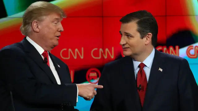 Trump y Cruz
