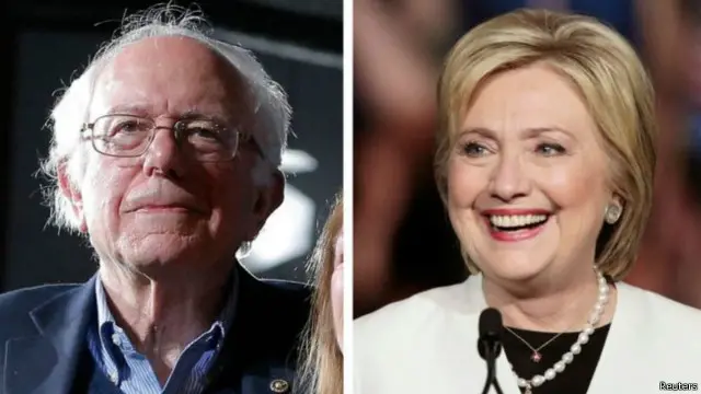 Sanders dan Clinton