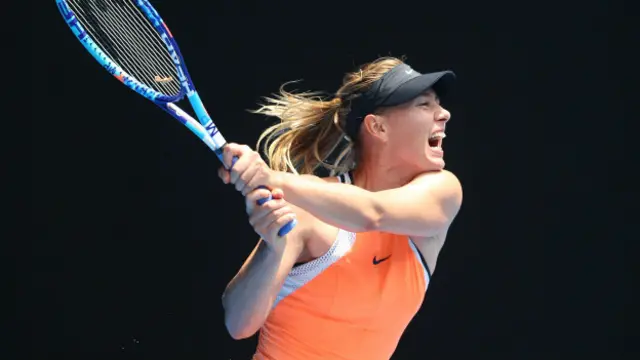 Мария Шарапова на корте