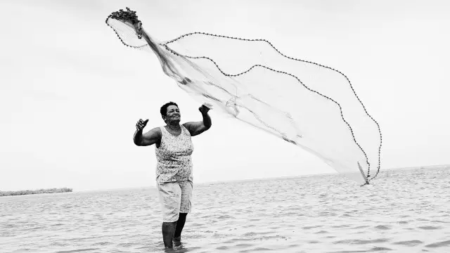 Marta Virgen Fao (60 años) es pescadora