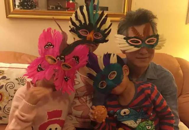 和先生、小孩全家度聖誕