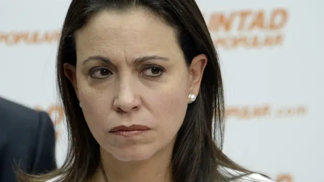María Corina Machado es una de las impulsoras de la campaña para exigir la renuncia de Maduro.