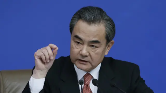 中國外交部長王毅曾在很多場合明確表示，如果朝鮮堅持發展核武器，它將會付出代價。