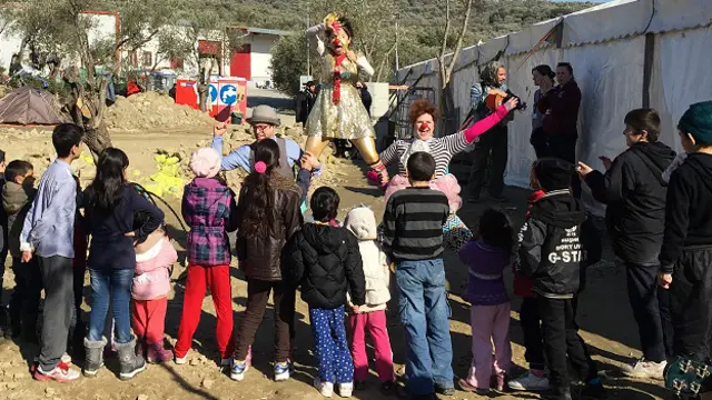 Payasos sin fronteras, Lesbos