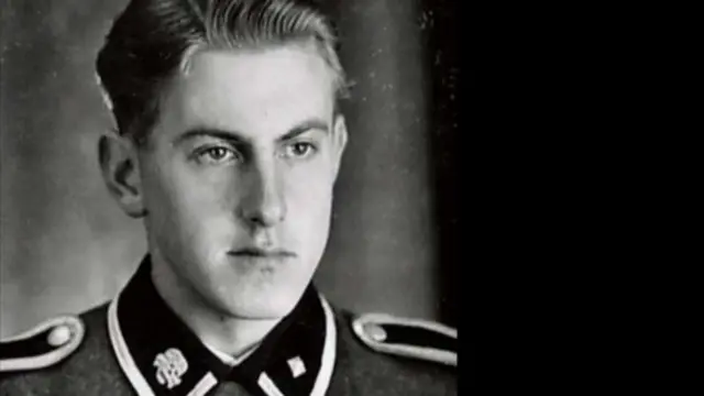 身穿制服的漢寧。他曾是奧斯威辛集中營看守