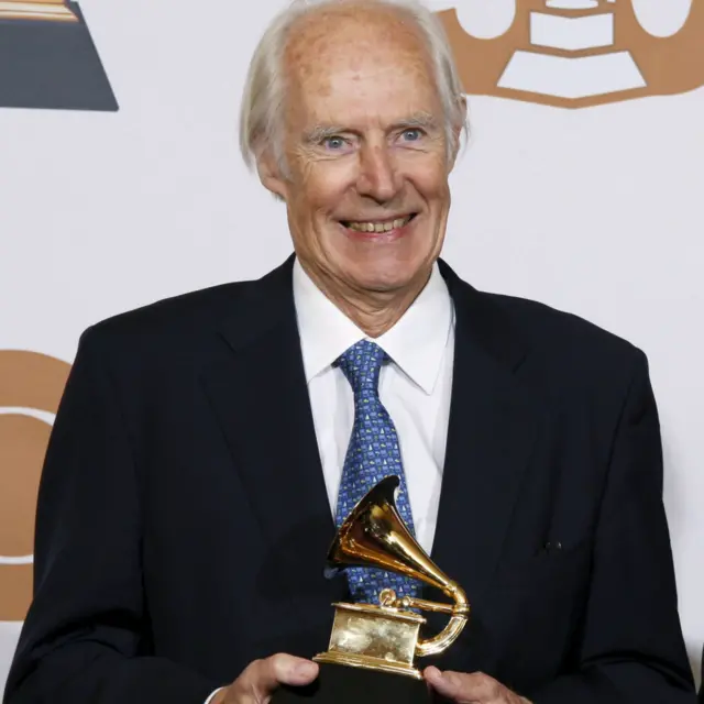 喬治·馬丁爵士亮相美國洛杉磯格林美音樂獎頒獎典禮(10/2/2008)