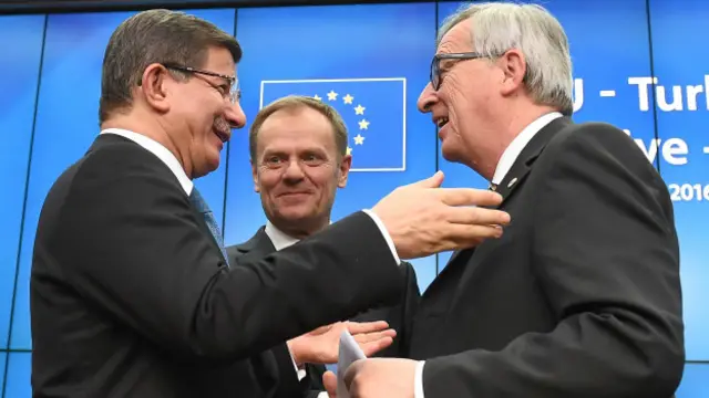 د کډوالو په هکله ممکنه پلان کې، ویل شوي، چې له ترکیې نه یونان ته تلونکي ټول کډوال به بېرته ستانه شي