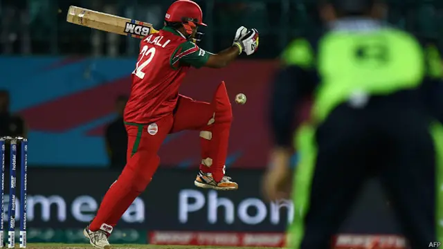 اومان نے اپنے پہلے میچ میں آئرلینڈ کو شکست دی تھی