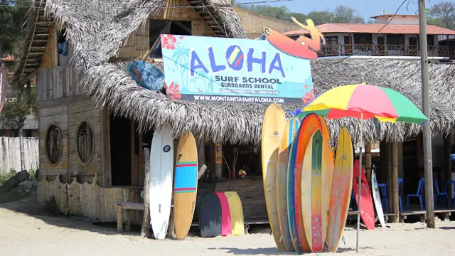 Tienda de surf en Montañita