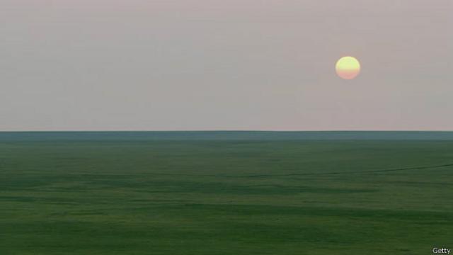 一望無際的蒙古大草原
