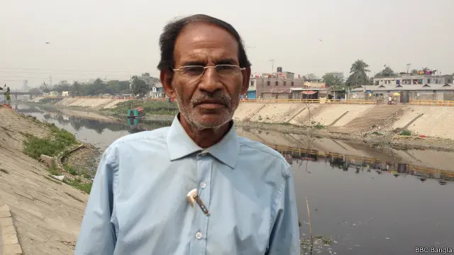 তুরাগের পাড়েই জীবন পার করছেন জালালউদ্দিন।