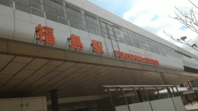 位於時候中心的福島火車站，大地震之後當地的鐵路交通嚴重受損。