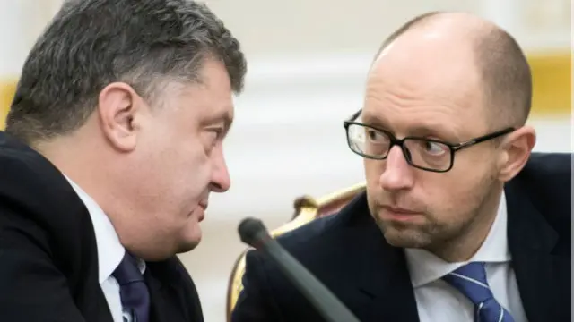 Петро Порошенко та Арсеній Яценюк 