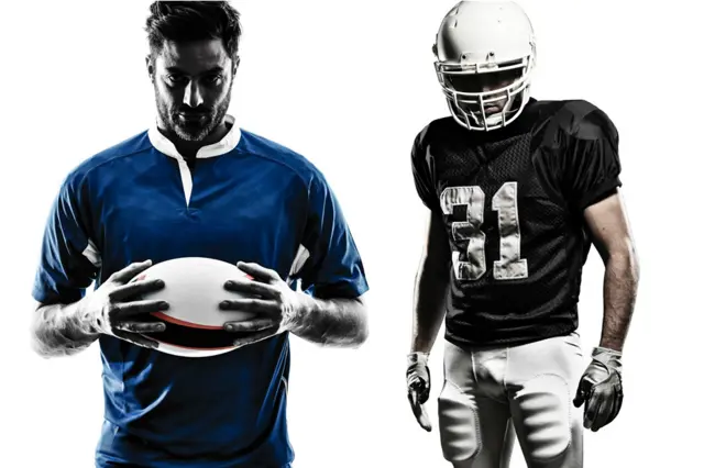 Juegan con pelota ovalada y prevalece el contacto físico, pero son deportes con tácticas y estrategias distintas.