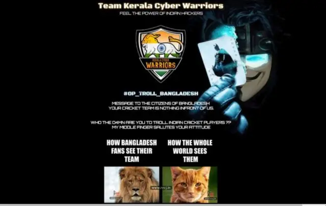 کیرالہ واریئرز نے یہ پوسٹ ڈالی تھی