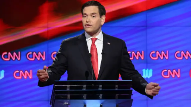 Marco Rubio dijo que le sería "difícil" respaldar a Donal Trump si éste logra la nominación republicana.