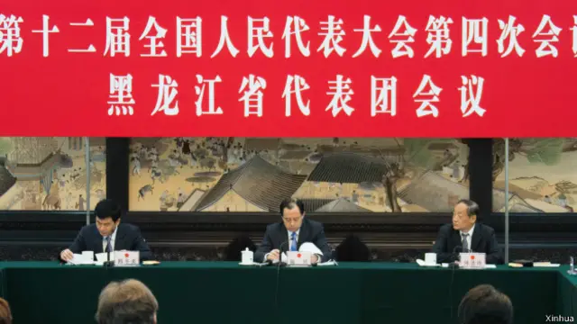 3月6日，十二屆全國人大四次會議黑龍江代表團小組會議向媒體開放。