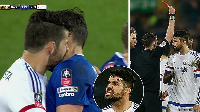 Diễn biến nghi án pha định 'cắn cổ' Gareth Barry của trung phong Chelsea Diego Costa.