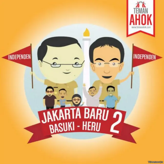Relawan Teman Ahok mengumpulkan kembali KTP untuk memastikan pencalonan Ahok-Heru sebagai calon independen. 