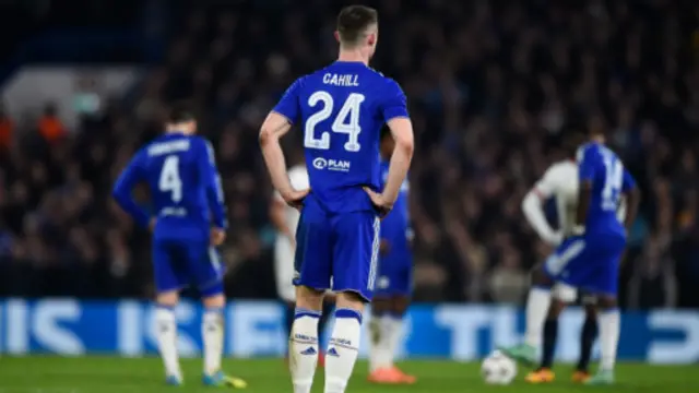 切尔西在欧冠赛中遭到巴黎圣日尔曼队的淘汰。