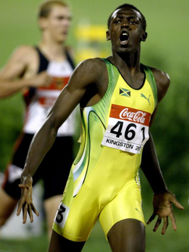 Usain Bolt surgió como superdotado en las pruebas de velocidad, aunque pocos se esperaban en que se convirtiera en el rey de los 100 metros planos.