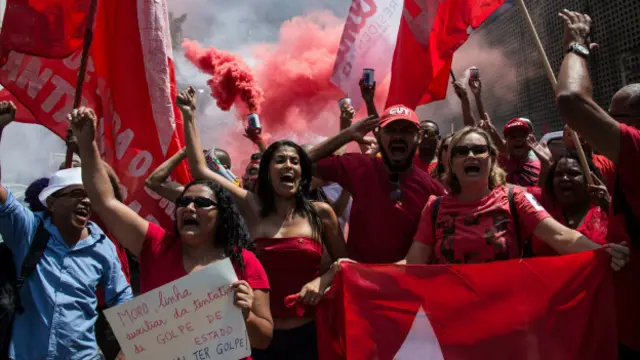 Simpatizantes del PT