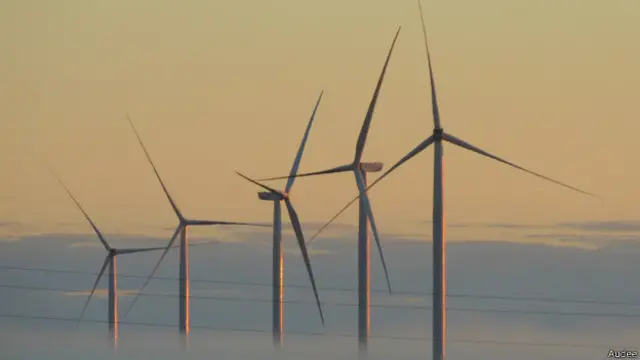 Parque eólico en Uruguay