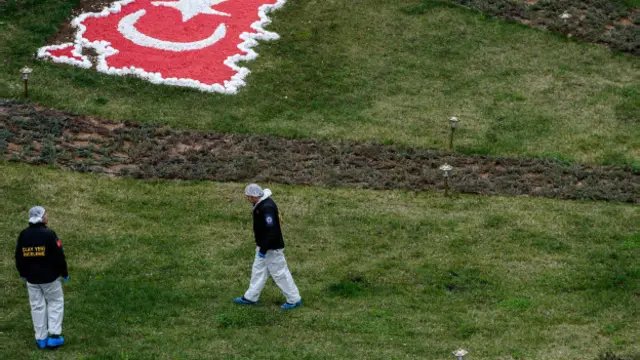 На месте взрыва