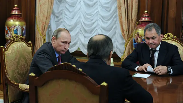 Встреча Путина с Лавровым и Шойгу