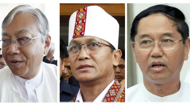 Ba ứng viên chức tổng thống Myanmar: Htin Kyaw, Henry Van Thio và Myint Swe