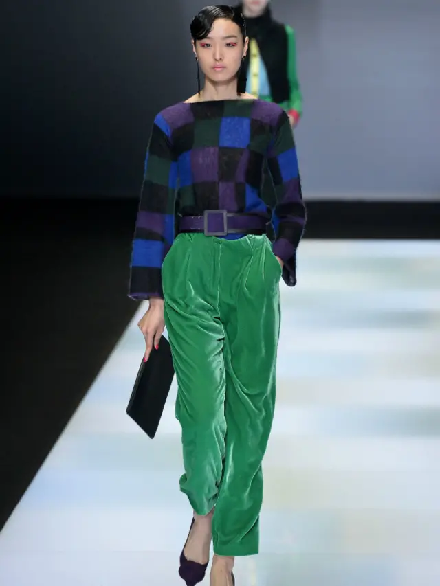 Вельветові штани від Армані на Міланському тижні моди (осінь-зима 2016/2017)