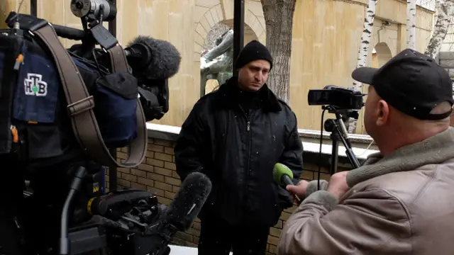 Краснов и журналисты НТВ