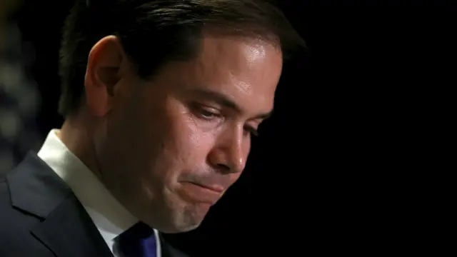 Marco Rubio mengundurkan diri dari persaingan.