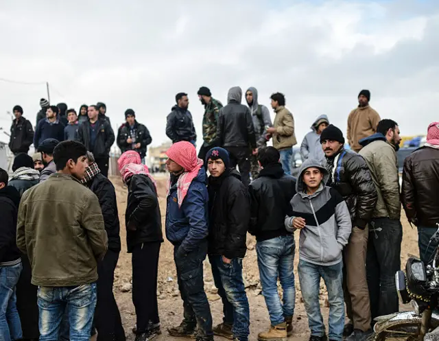 Беженцы в Алеппо