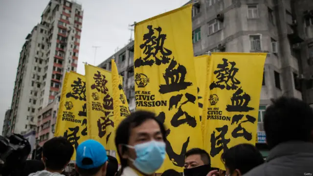 “热血公民”的旗帜