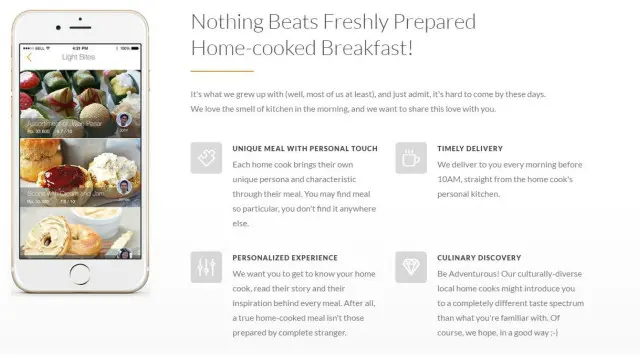 Tampilan aplikasi Kotak Sarapan.