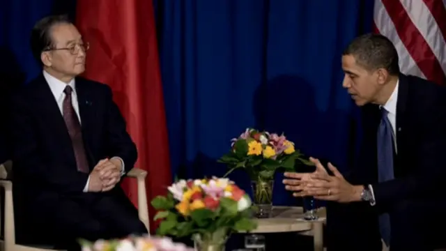 奥巴马和温家宝 2009年