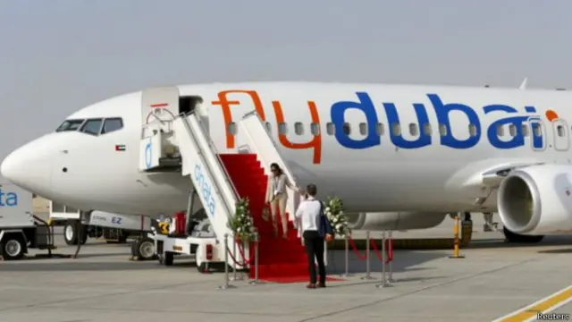 俄羅斯當地緊急服務部門發言人說,這架客機由迪拜飛往俄羅斯