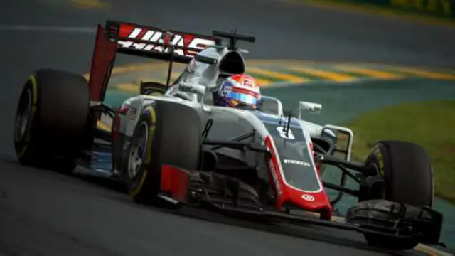 Romain Grosjean sukses mendulang delapan poin untuk tim Haas F1.