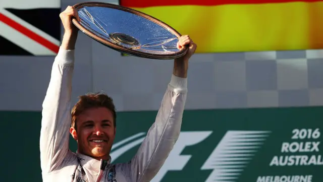 Nico Rosberg memenangi Grand Prix Australia.