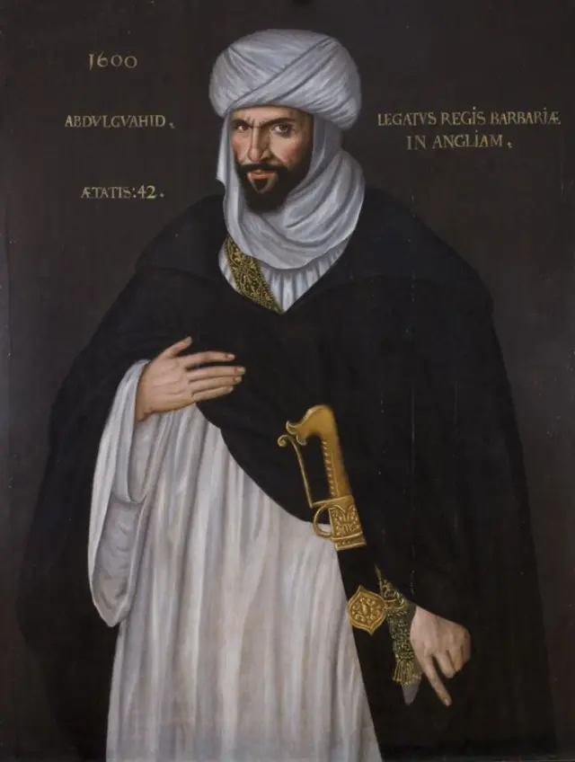 صورة للسفير المغربي في لندن محمد الانوري عام 1600