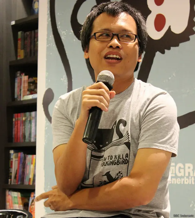 "... Kecenderungan saya mungkin lebih dekat ke gagasan. Saya sedikit bermain-main dengan bahasa, tapi saya rasa tidak seliar James Joyce..." ungkap Eka Kurniawan.