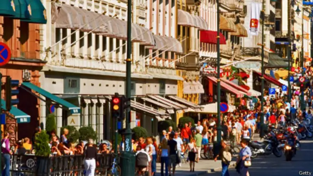 卡尔·约翰斯大道是当地的主路。(图片来源：Getty Images)