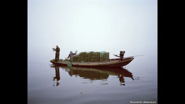 Ловля креветок, озеро Хун, провинция Хубэй, Китай, 2015 год.