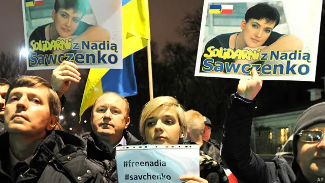 Simpatizantes de Nadia Savchenko